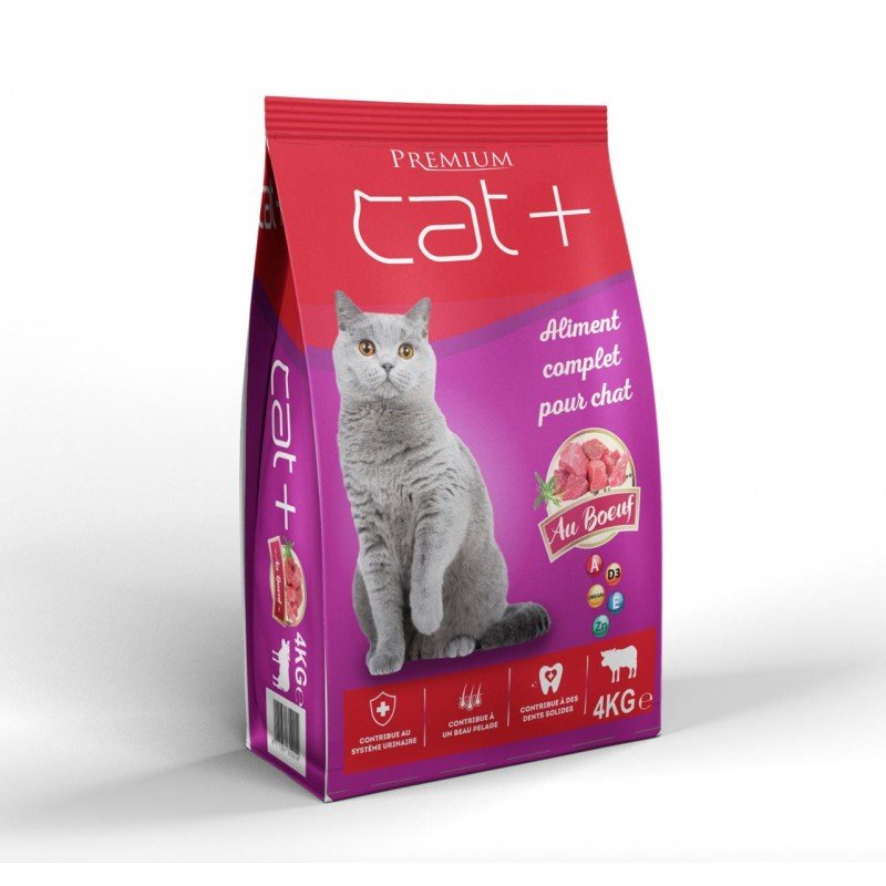 CAT+ BOEUF 4KG.