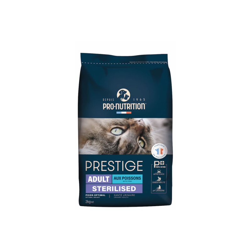 PRESTIGE Chat Adulte Stérilisé au Poisson 2KG