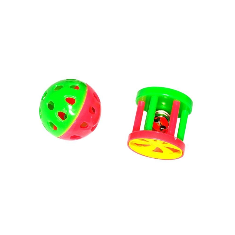 Balle et rouleau avec grelot, Ø4cm