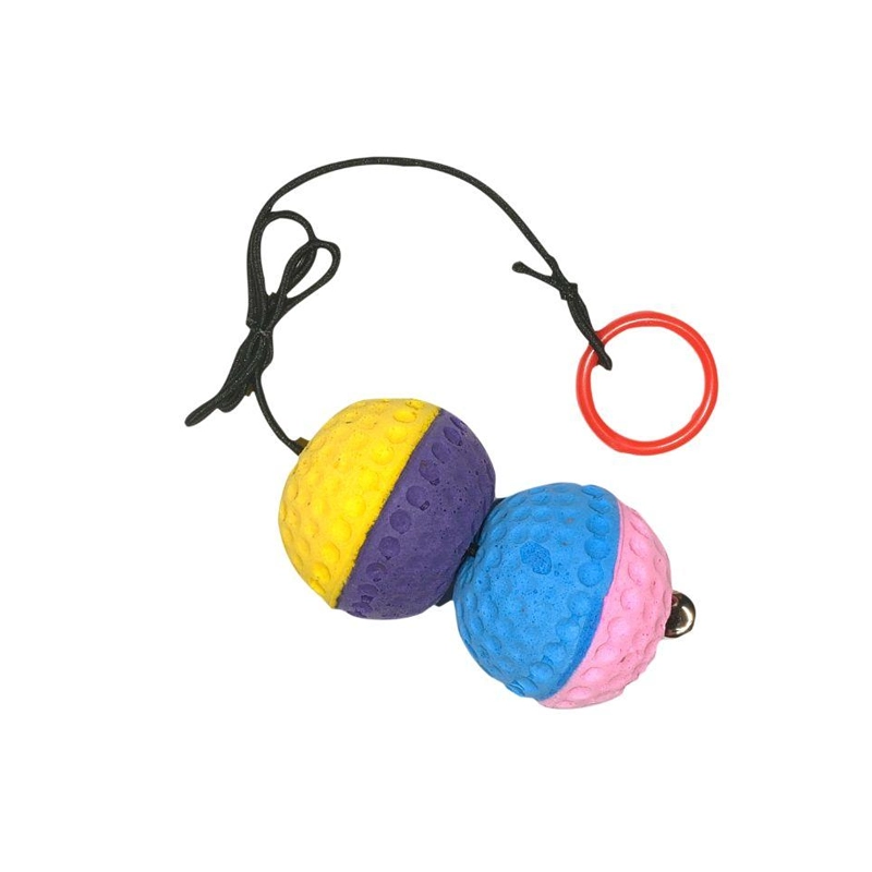 Duo de balles élastique avec grelot, Ø6cm