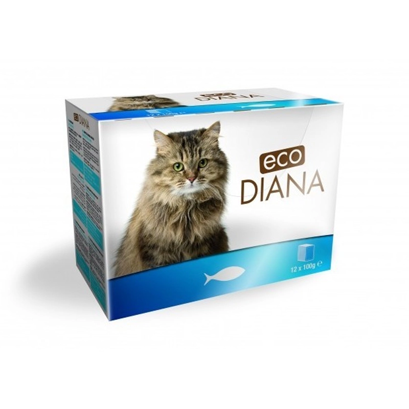 ECO DIANA - POCHON POUR CHAT POISSON 12*100G