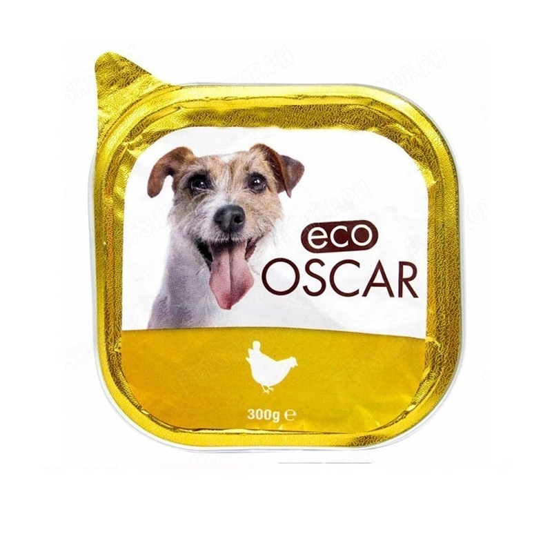 ECO OSCAR - PÂTÉ EN BARQUETTE AU POULET POUR CHIEN - 300G