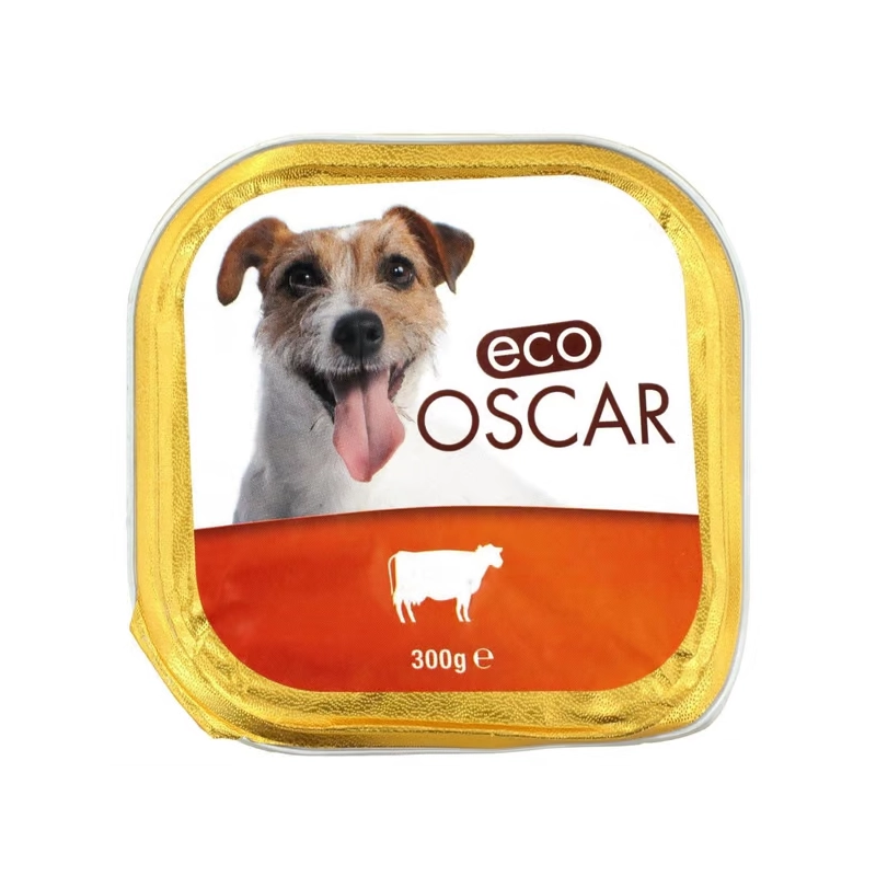 ECO OSCAR - PÂTÉ EN BARQUETTE AU BOEUF POUR CHIEN- 300G