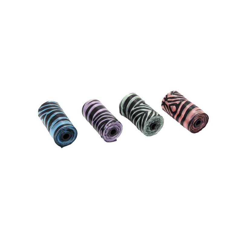 Sachets ramasse crottes, 4x20 sacs, 4 couleurs