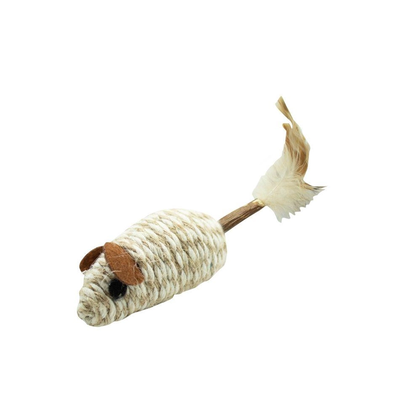 Souris avec queue, coton/bois de matatabi