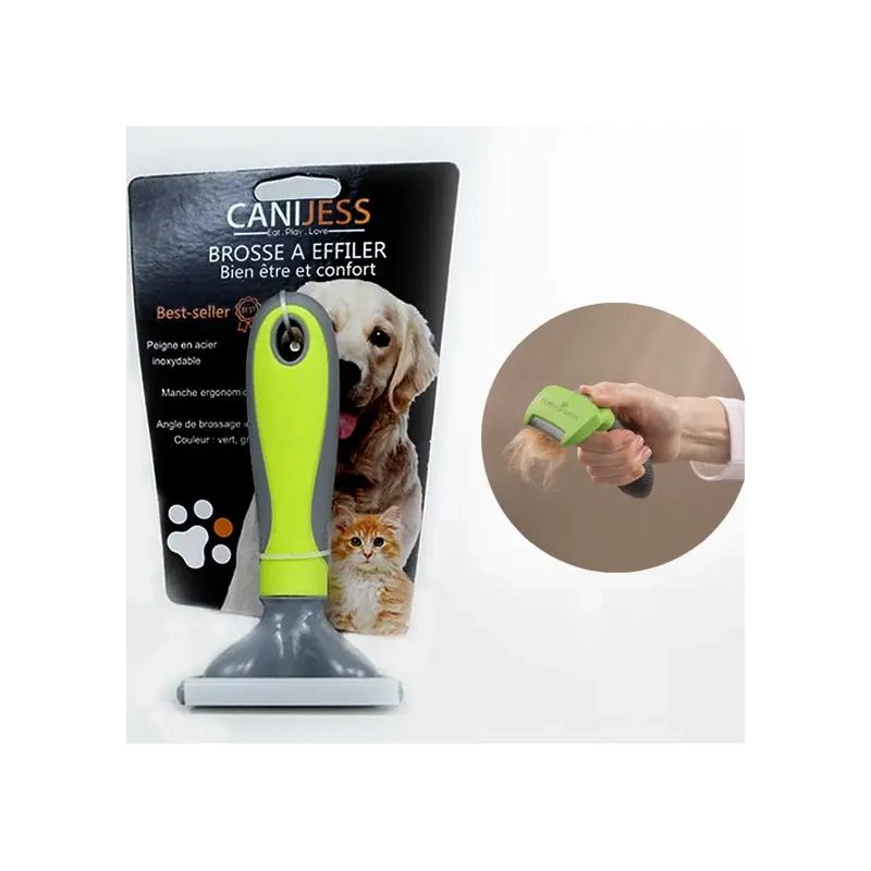 cani jess brosse poile pour chien