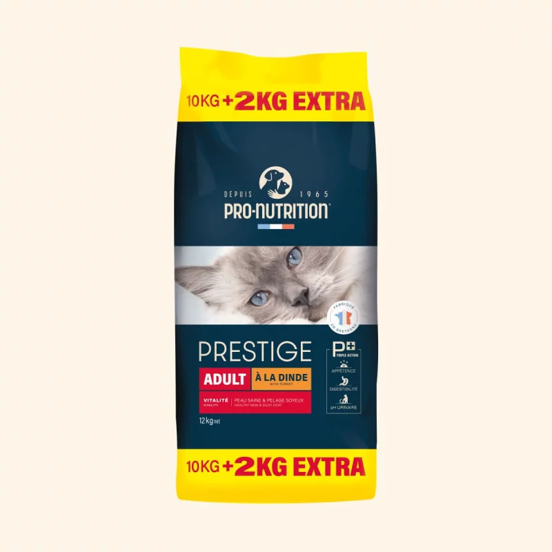 PRESTIGE CHAT DINDE 10+2KG Gratuit