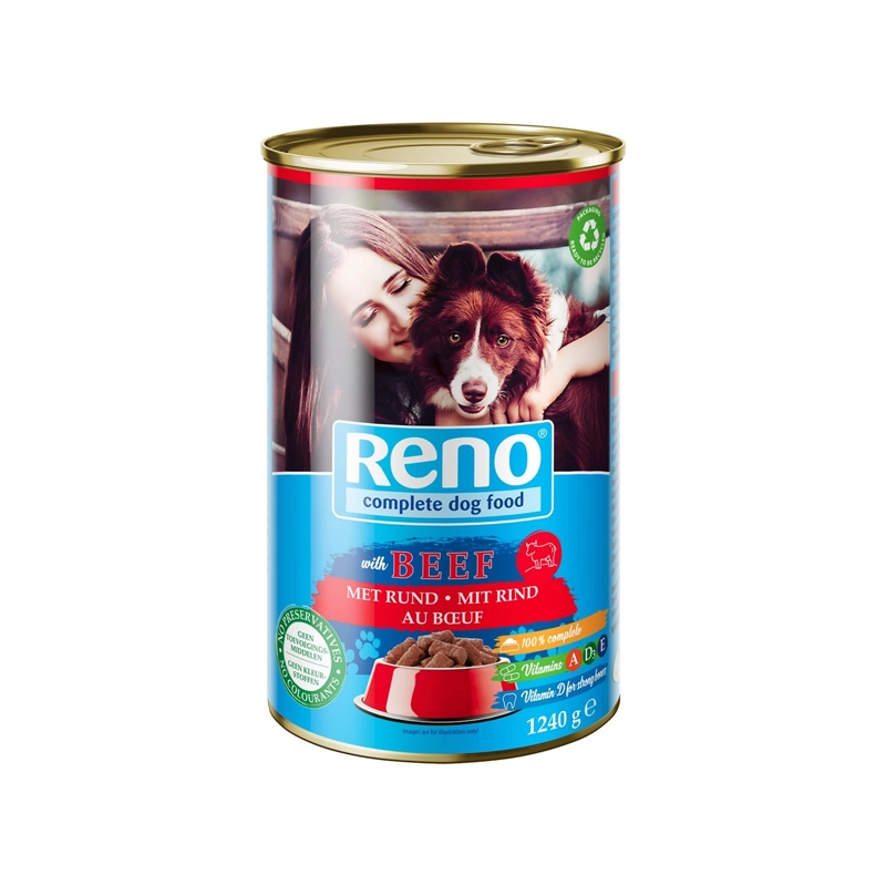 Reno boite de conserve pr chien Bœuf 1240g