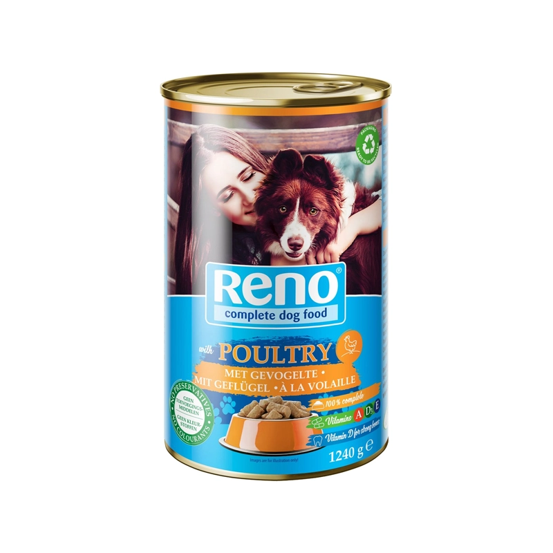 Reno boite de conserve pr chien Poulet 1240g