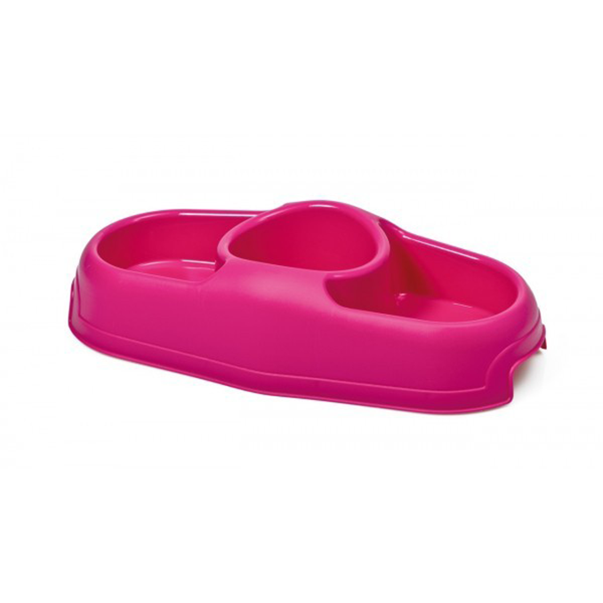 GEORPLAST - GAMELLE ANTIDÉRAPANTE TRIPLE 35.5 18.5 X 9