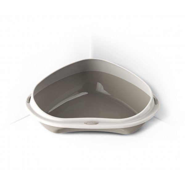 GEORPLAST - BAC À LITIÉRE D'ANGLE INNOVANT. . 49 X 40 X 17.5H