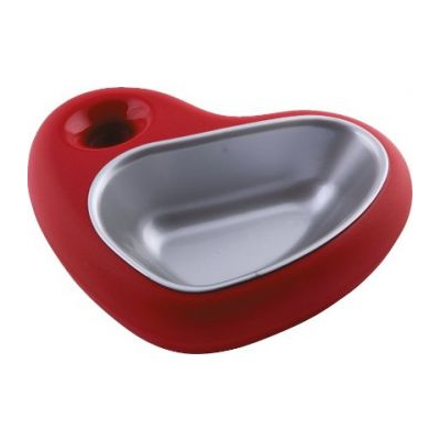 GEORPLAST - GAMELLE EN FORME DE COEUR À¸ 29 22.5 X 17.5 X 6 H . - LT.