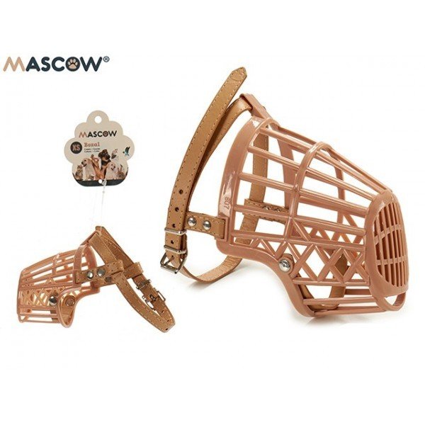 MASCOW - MUSÉLIERE BEIGE POUR CHIEN DE TAILLE MINIATURE.