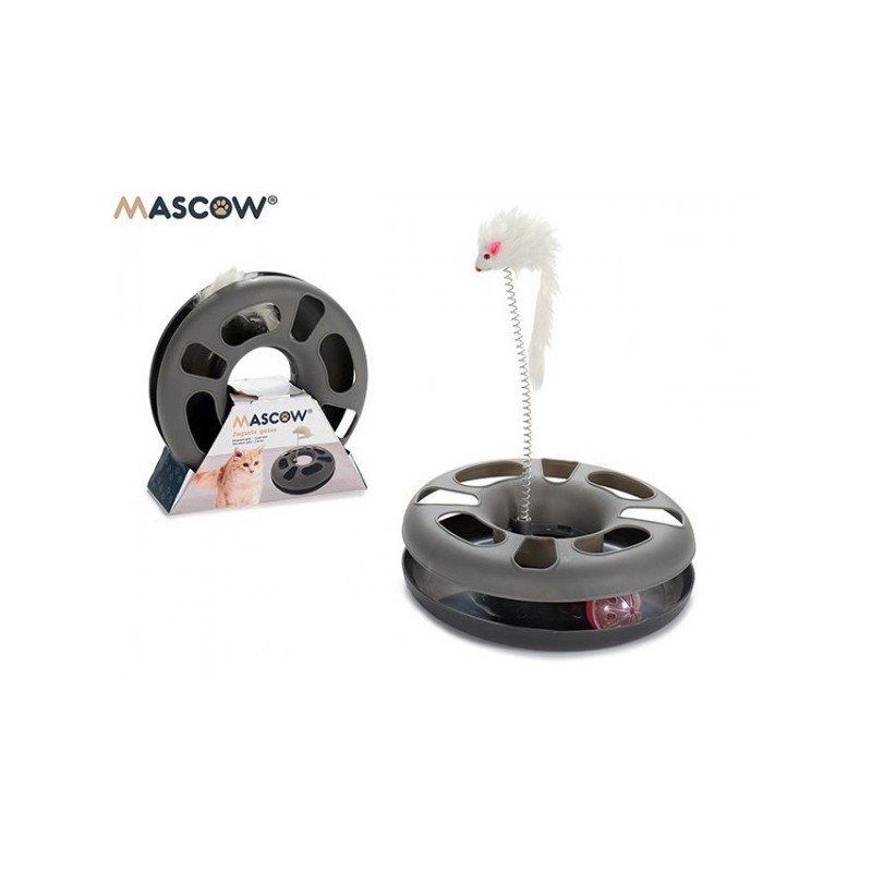 MASCOW - ROUE SOURIS VERTICALE GRISE POUR CHAT