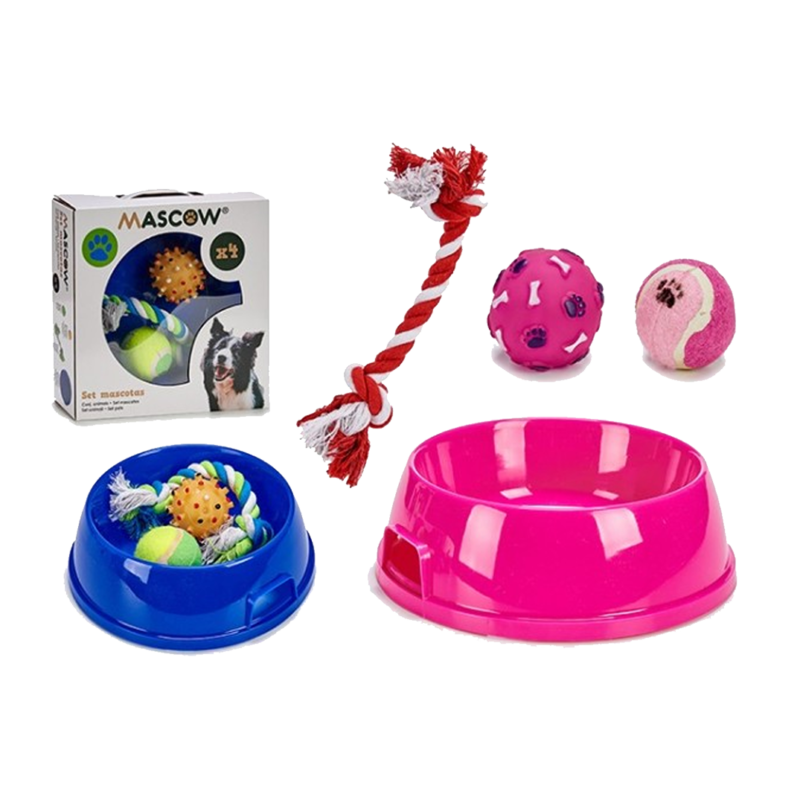 MASCOW - SET MANGEOIRE ET 3 JOUETS DE DENTITION M