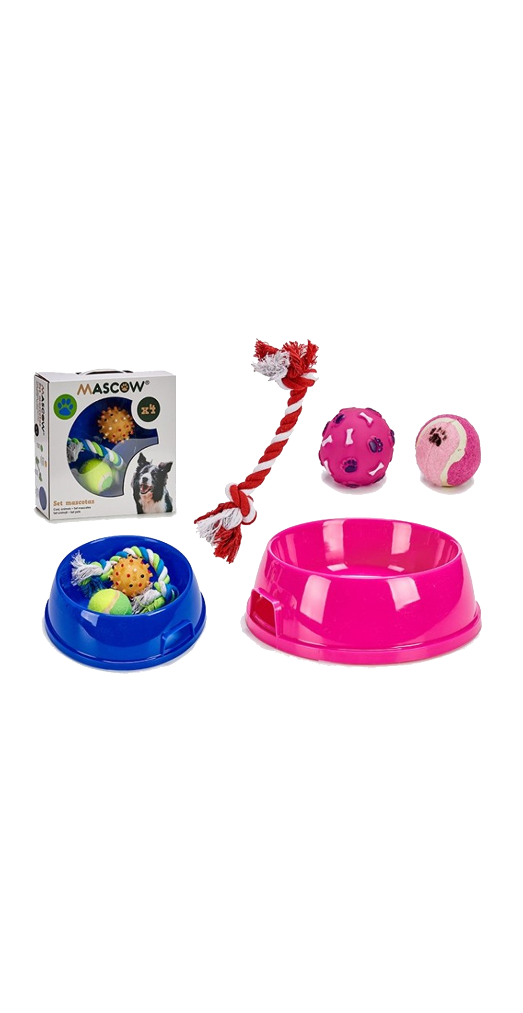 MASCOW - SET MANGEOIRE ET 3 JOUETS DE DENTITION M