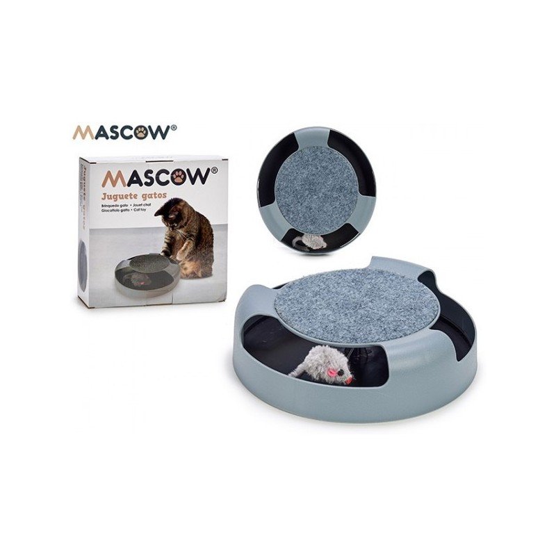 MASCOW -ROUE SOURIS HORIZONTALE GRISE POUR CHAT