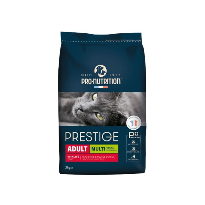 Croquettes complètes pour chats adultes de 1 à 8 ans. Convient aux chats en bonne santé.
